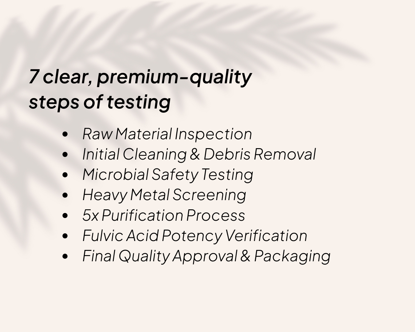 Lab Tested for Purity